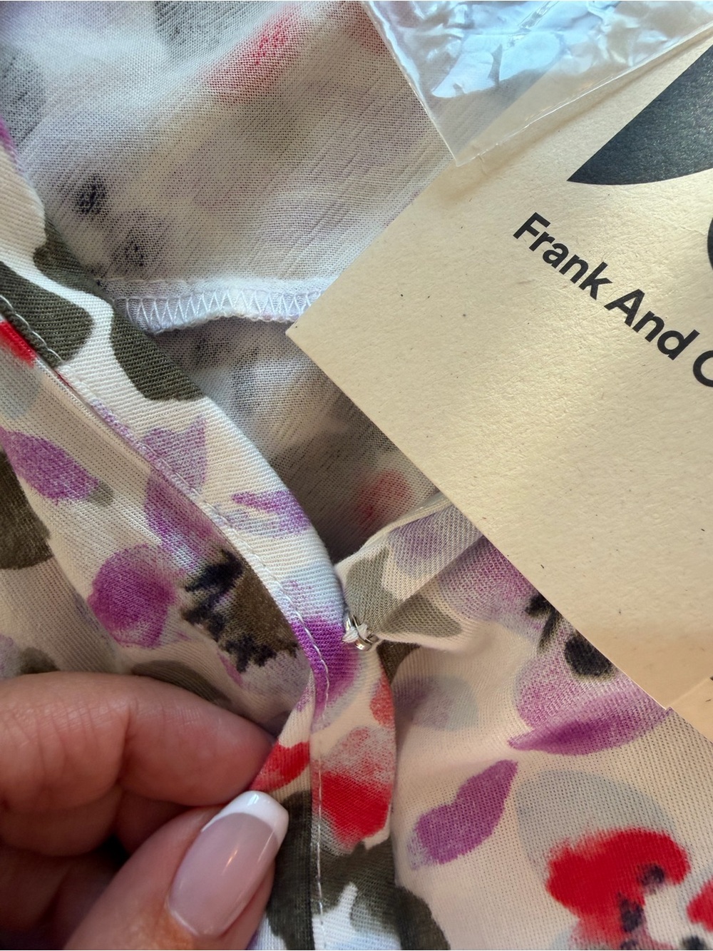 NWT Frank And Oak Printed Wrap Top – Floral – XS - Picture 8 of 10